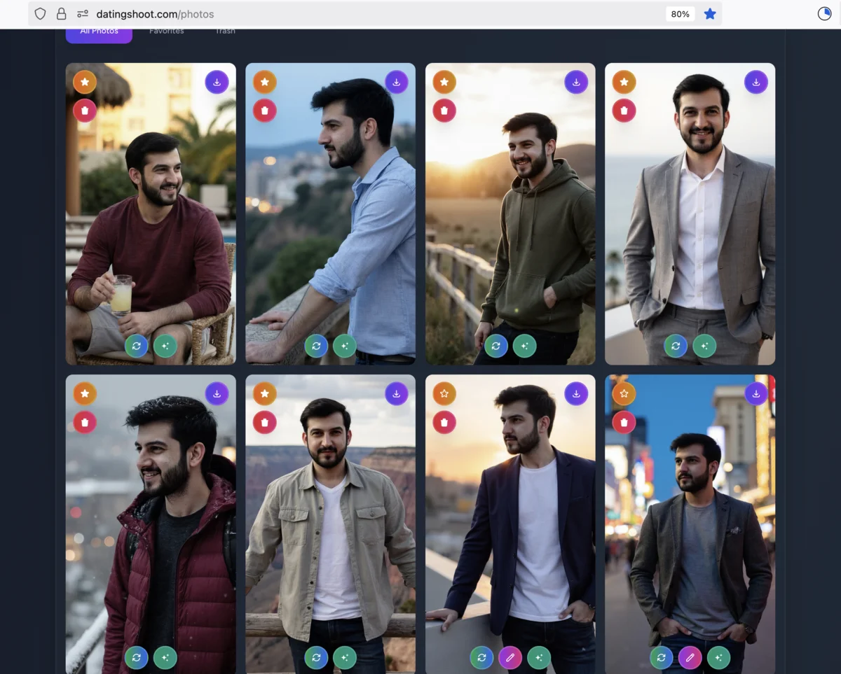 Dating profile picture of a man standing in the snow smiling
